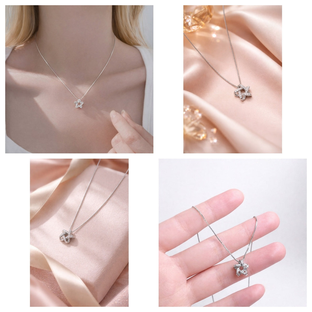 [Pre-order] NUZON 925 Sterling Silver Star Necklace, a contemporary American fashion brand