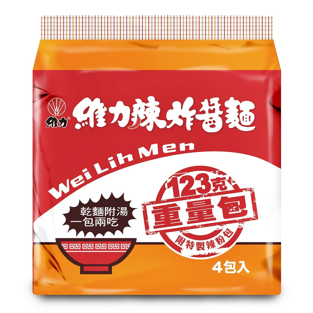 維力辣炸醬麵重量包 123g 4入