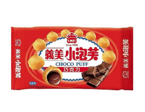 義美小泡芙-巧克力65g/包