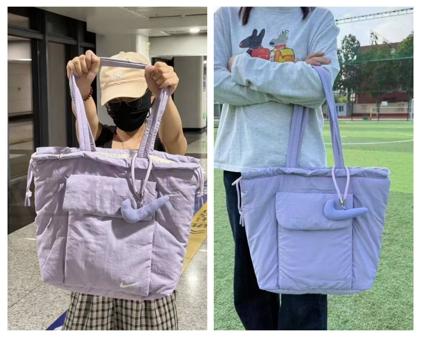 【預購】NIKE多功能雲朵瑜珈包💜薰衣草紫