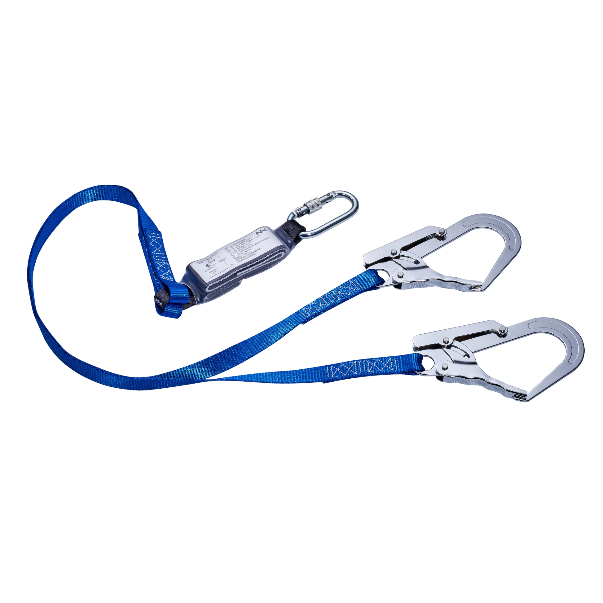Safety vest 102W2 + fall pack with double straps and large iron hook