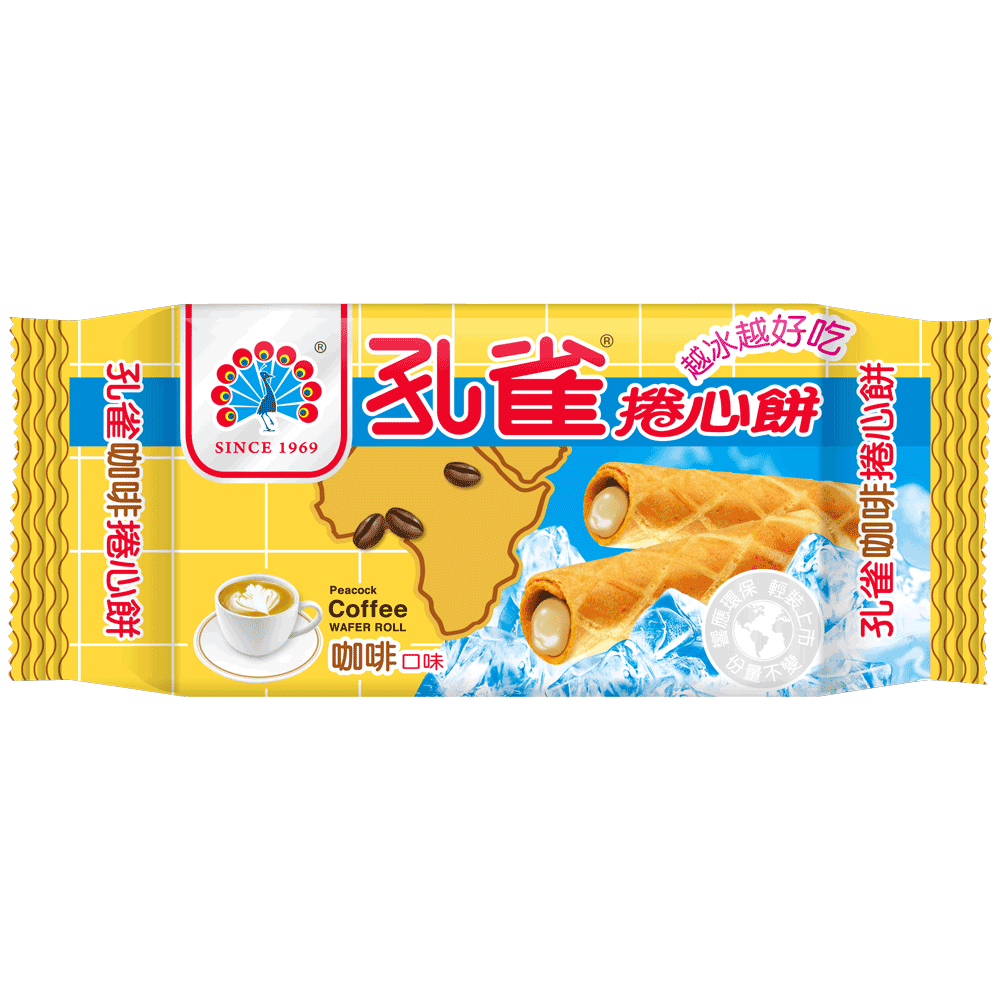 孔雀捲心餅-咖啡63g