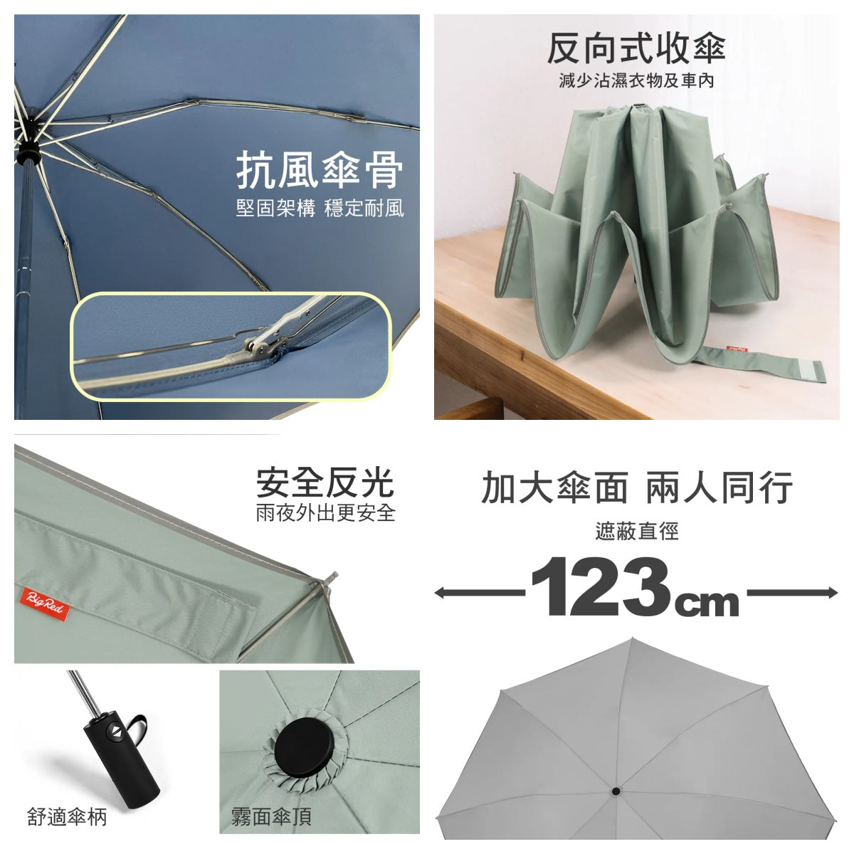 [Pre-order] BigRed Taiwan Umbrella King 68CM Reverse Automatic Folding Umbrella