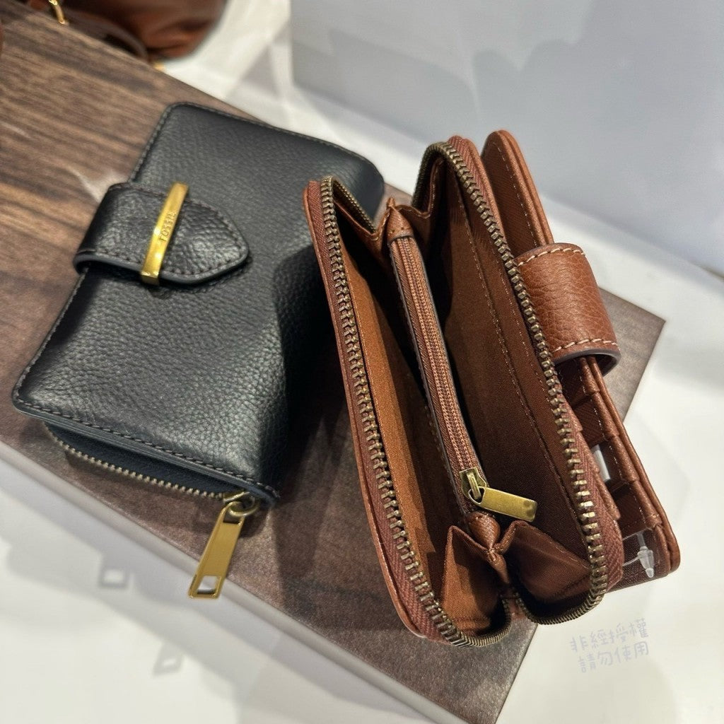 [Pre-order] Fossil Bryce genuine leather decorative buckle clip (USA)