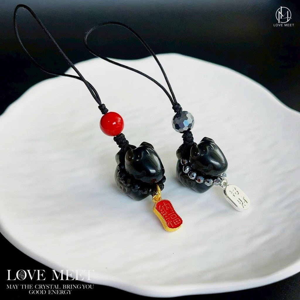 [Pre-orders close on 1/5] Immediately attract wealth and good fortune with this obsidian pendant.